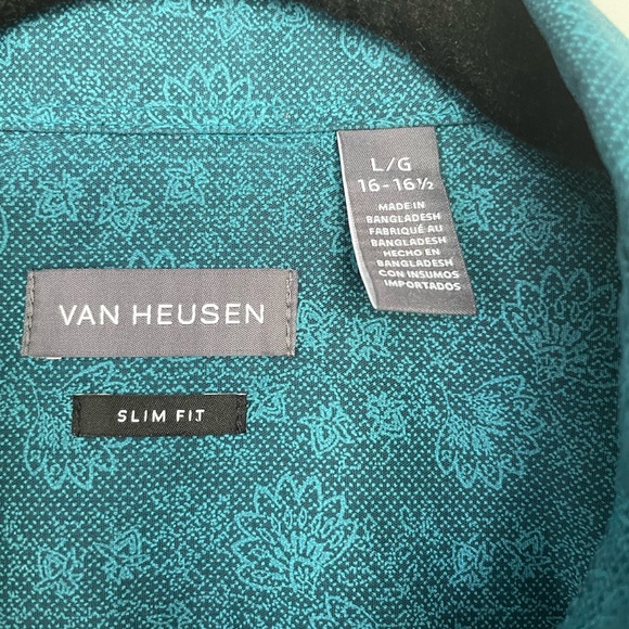 Mens Size Large Van Heusen button down dress shirt - Picture 5 of 5